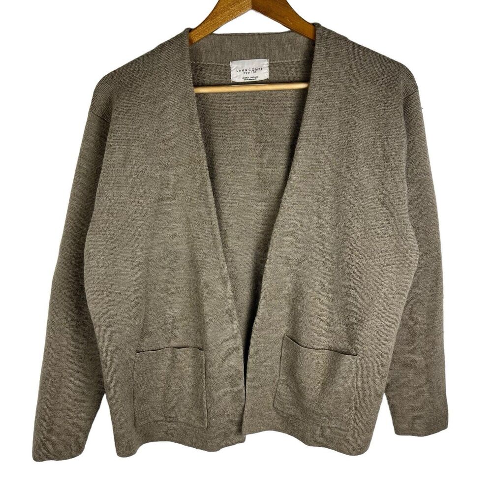 Journal Standard Womens Lahn Combi Wool Tec Open Front Cardigan Sweater Sz M